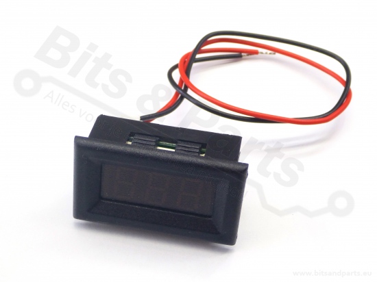 Digitale voltmeter met display groen 3,2-30,0V mini